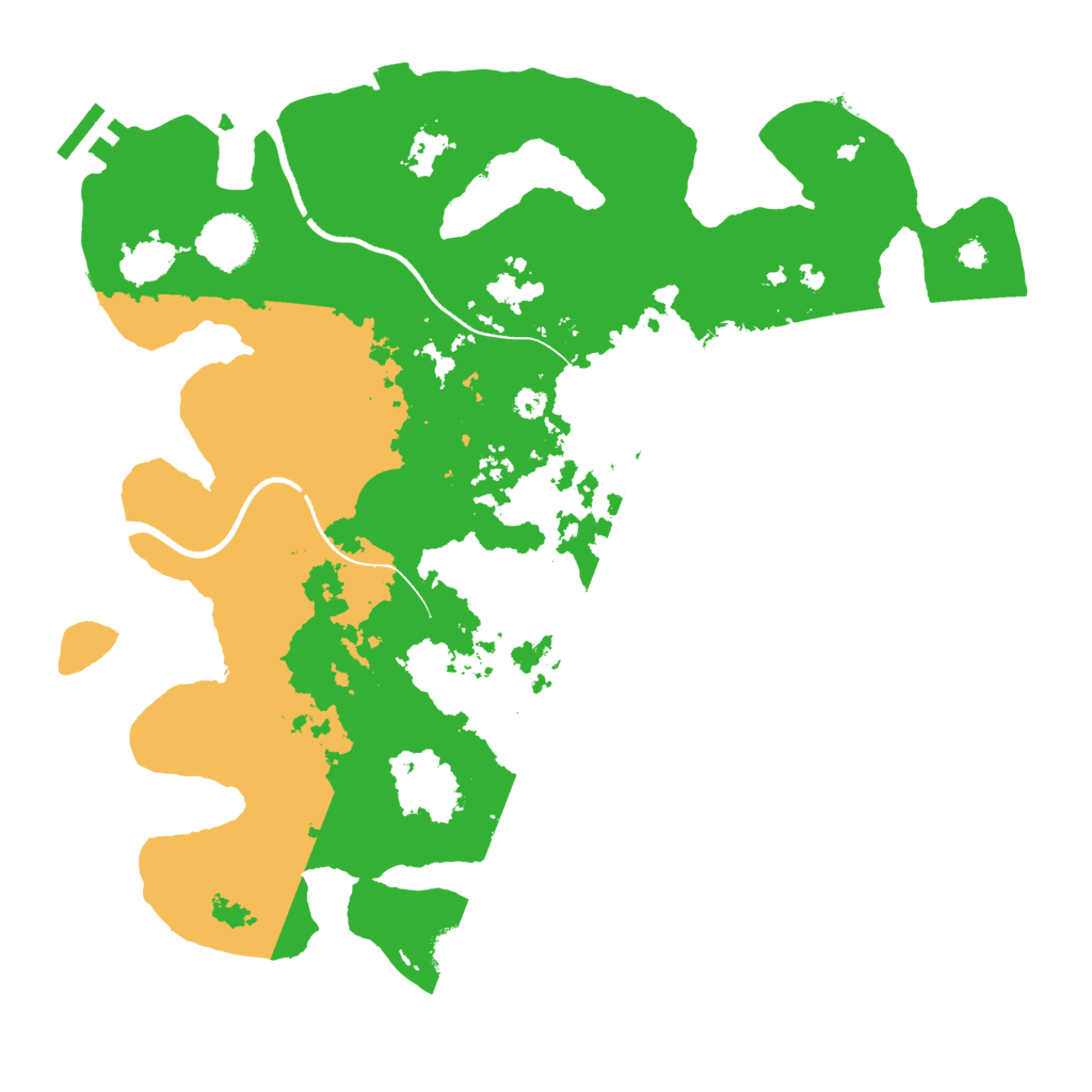 Biome Rust Map: Procedural Map, Size: 3500, Seed: 6880471