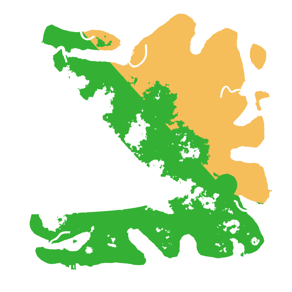 Biome Rust Map: Procedural Map, Size: 3700, Seed: 439337298