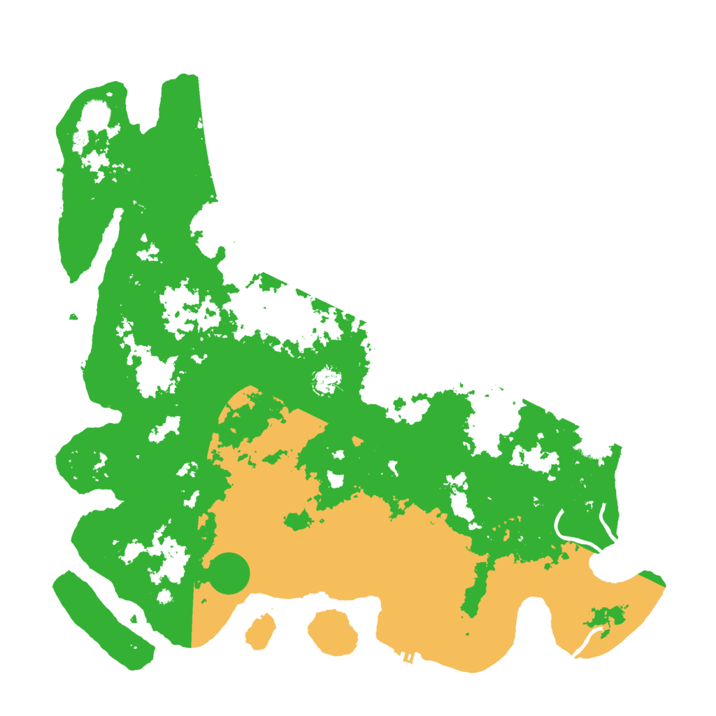Biome Rust Map: Procedural Map, Size: 4500, Seed: 5254642