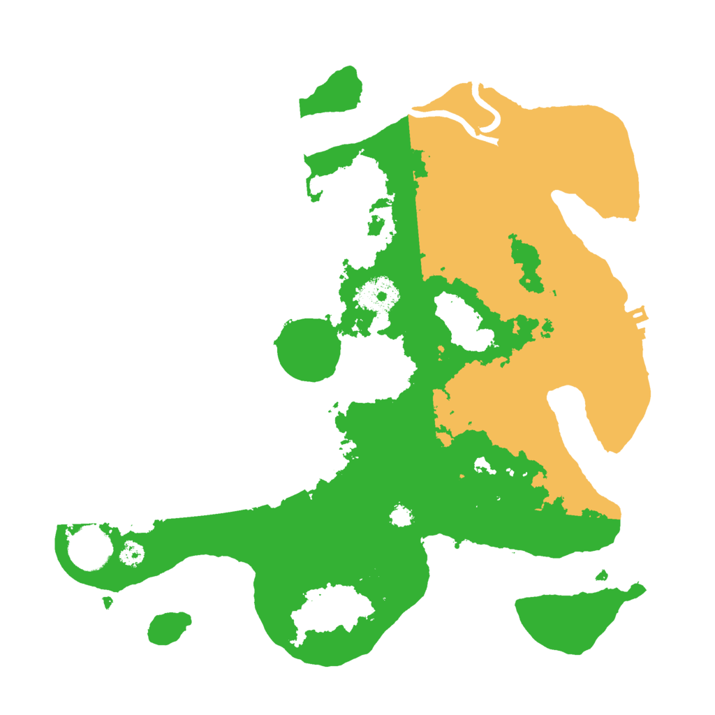 Biome Rust Map: Procedural Map, Size: 3000, Seed: 18892