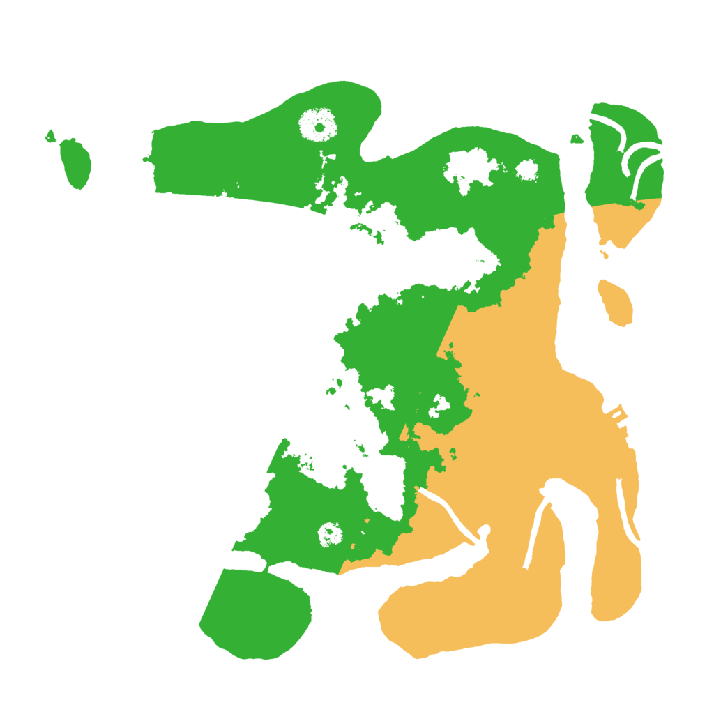 Biome Rust Map: Procedural Map, Size: 3000, Seed: 13164