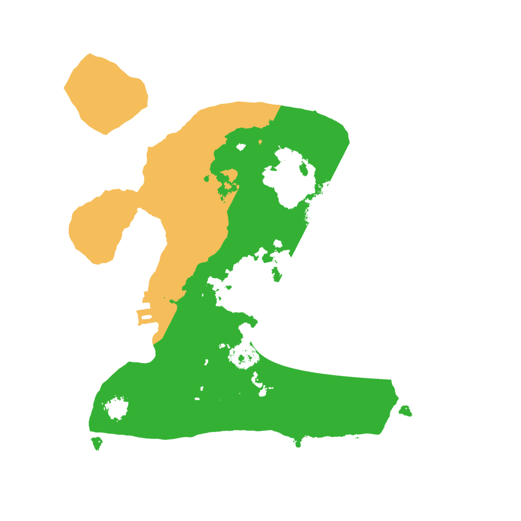 Biome Rust Map: Procedural Map, Size: 2100, Seed: 758232