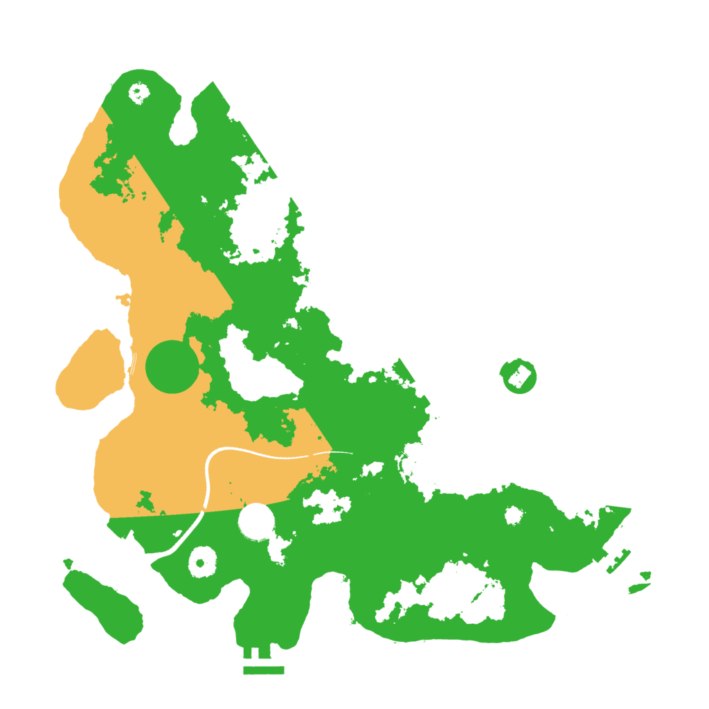 Biome Rust Map: Procedural Map, Size: 3500, Seed: 265854732