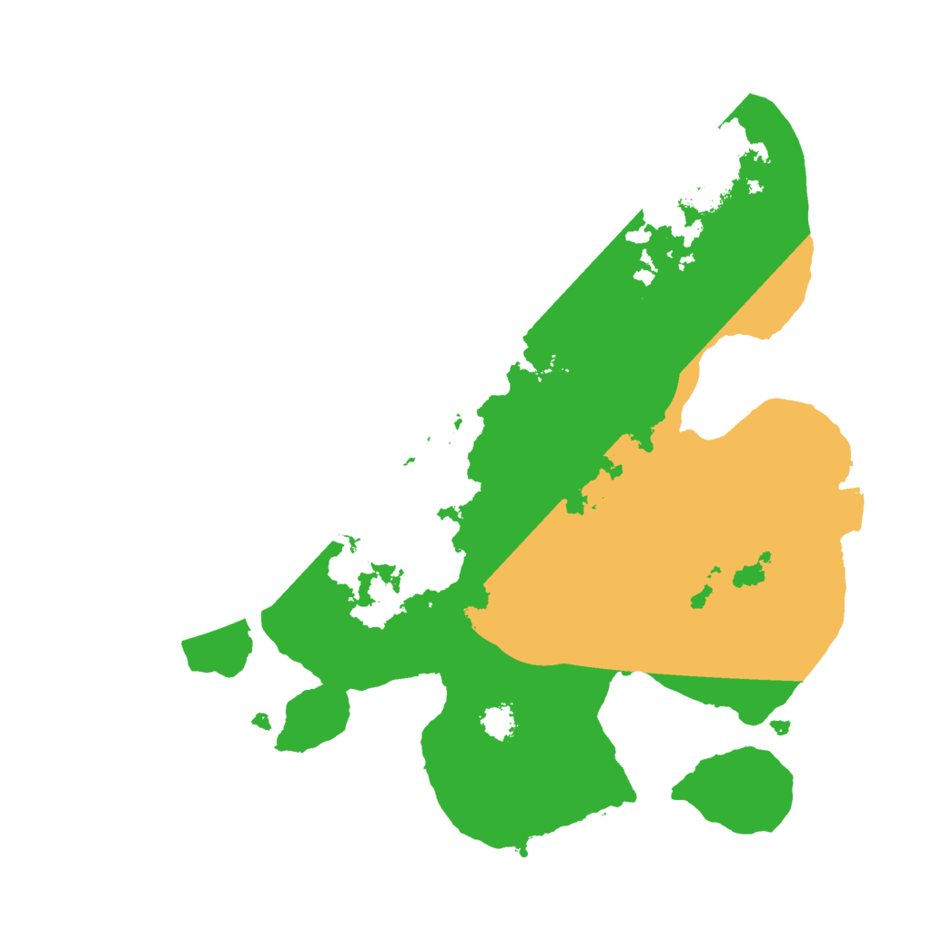 Biome Rust Map: Procedural Map, Size: 2500, Seed: 23645