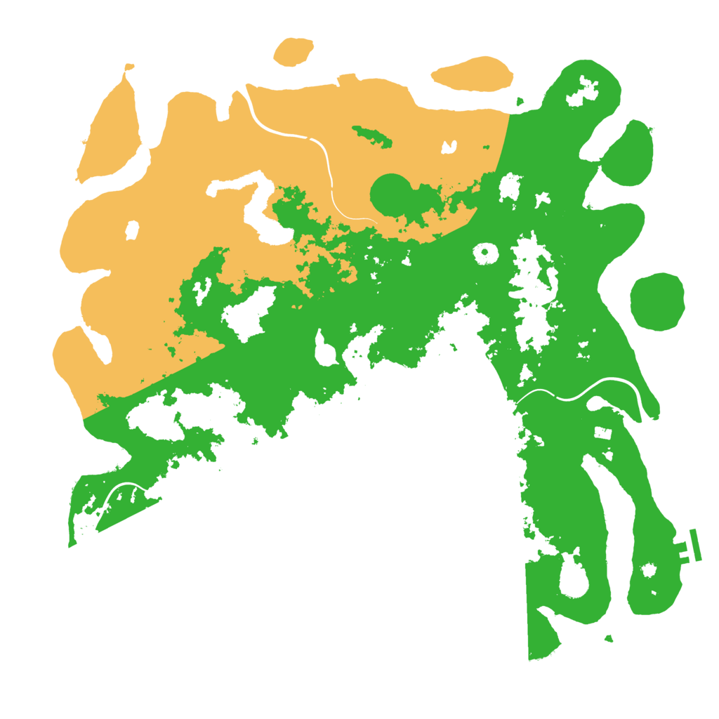 Biome Rust Map: Procedural Map, Size: 4500, Seed: 214161312