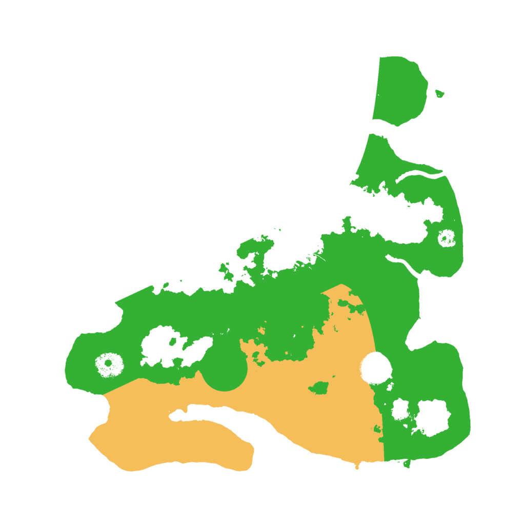 Biome Rust Map: Procedural Map, Size: 3000, Seed: 1261381559