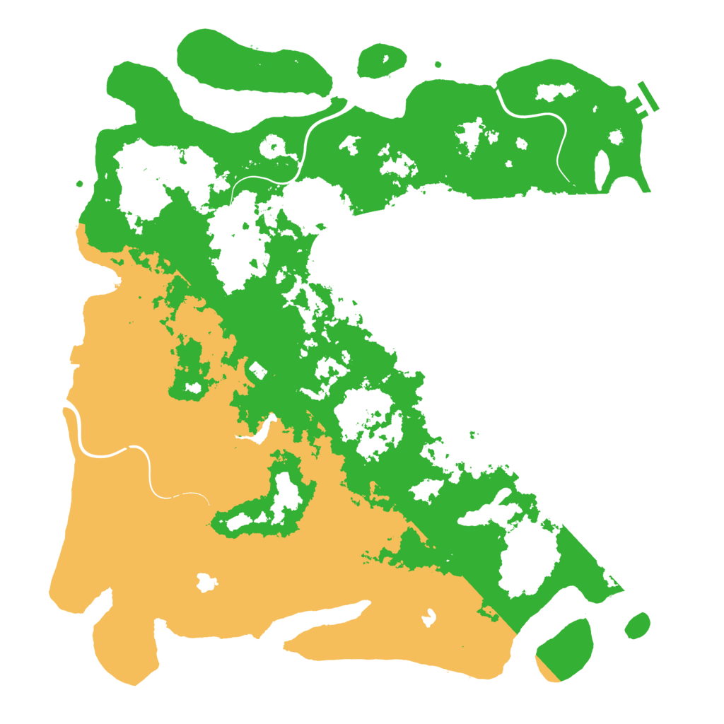 Biome Rust Map: Procedural Map, Size: 4500, Seed: 349210638