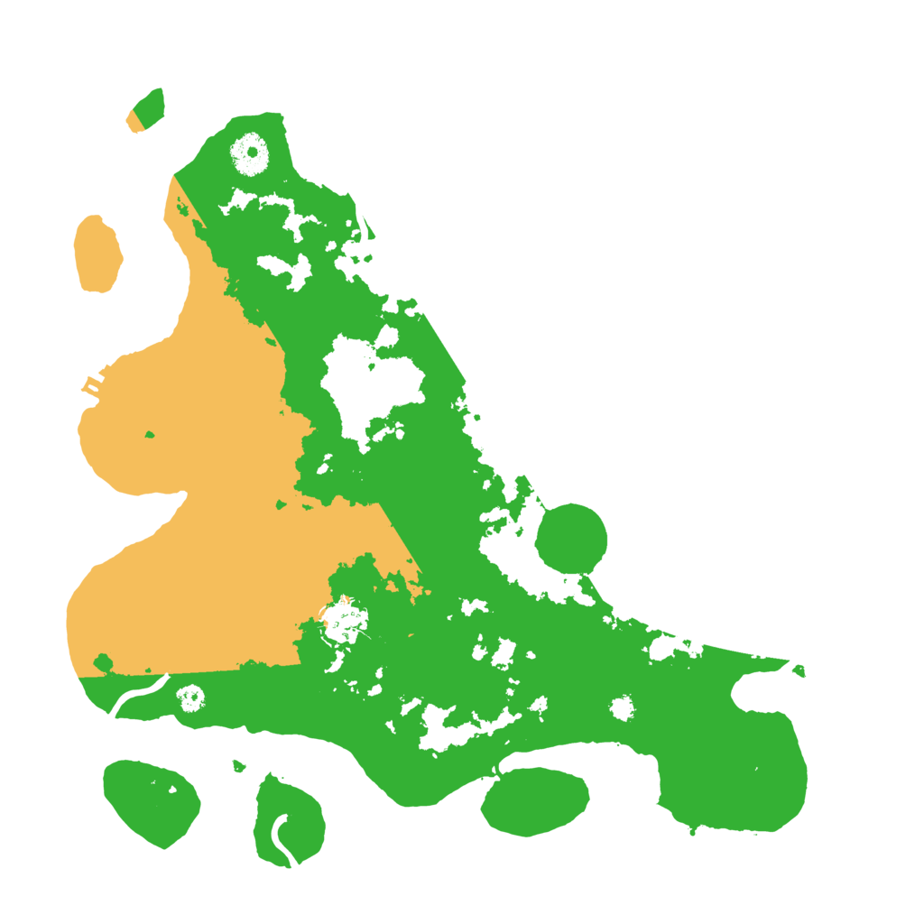 Biome Rust Map: Procedural Map, Size: 3500, Seed: 77488813