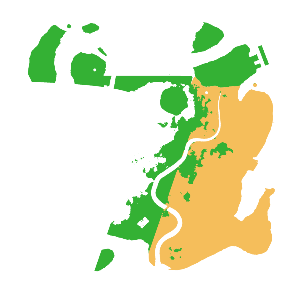 Biome Rust Map: Procedural Map, Size: 3000, Seed: 34237025