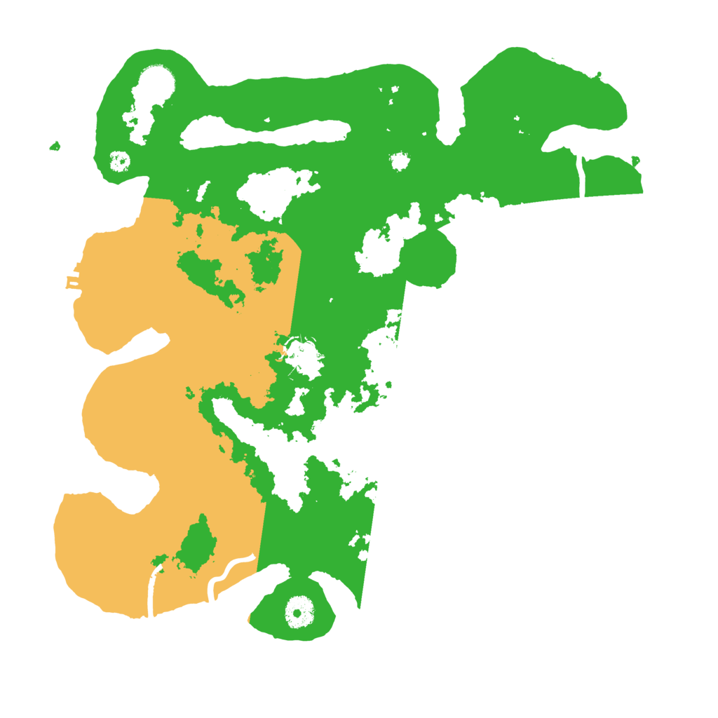 Biome Rust Map: Procedural Map, Size: 3500, Seed: 648249