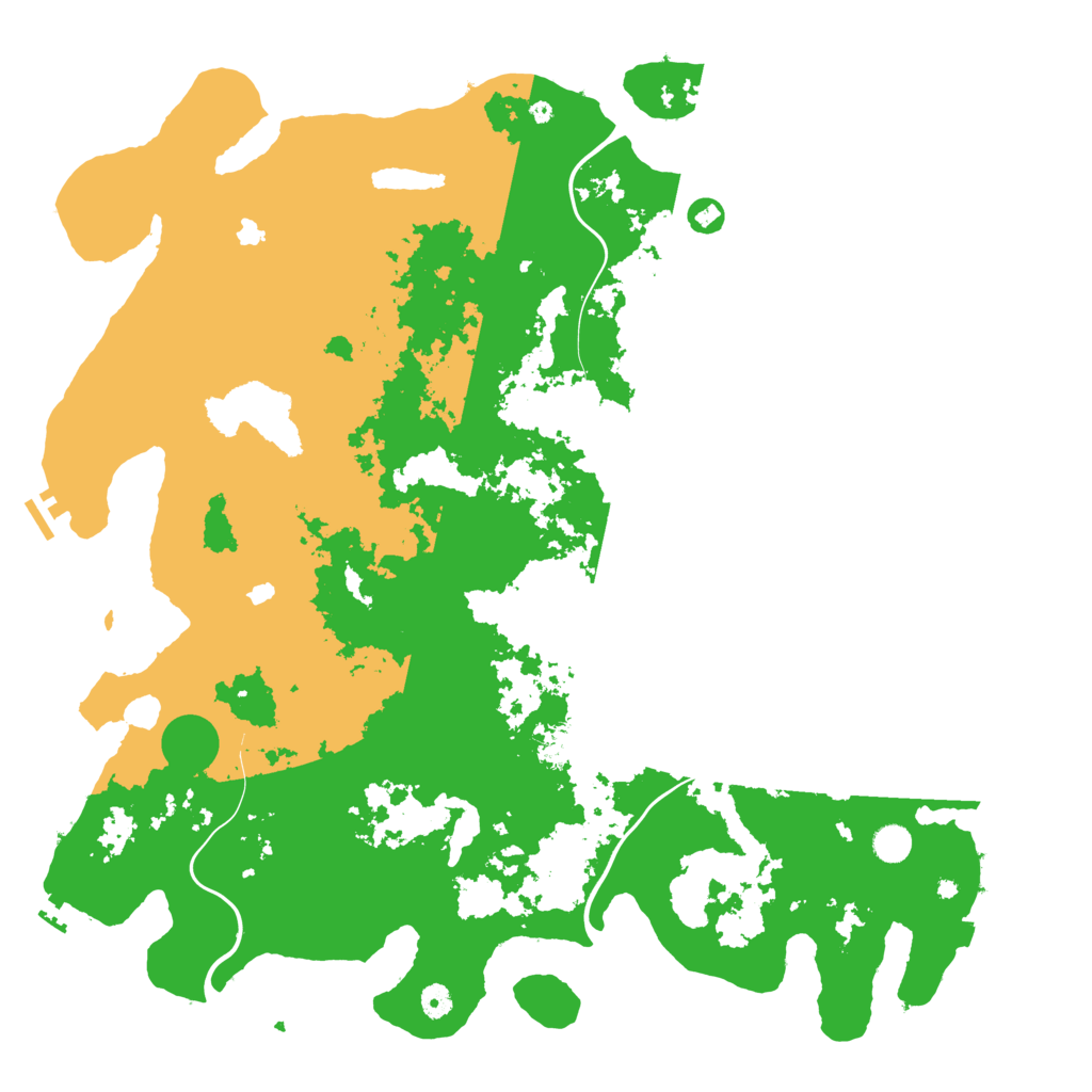Biome Rust Map: Procedural Map, Size: 5000, Seed: 617489