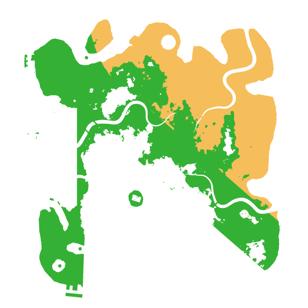 Biome Rust Map: Procedural Map, Size: 3700, Seed: 758242821
