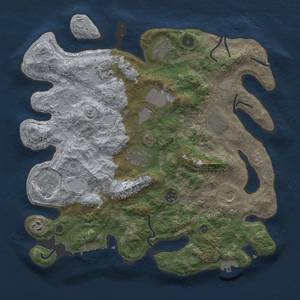 Thumbnail Rust Map: Procedural Map, Size: 3850, Seed: 34018465, 19 Monuments