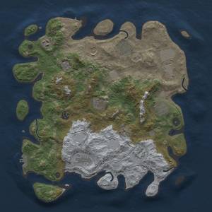 Thumbnail Rust Map: Procedural Map, Size: 3850, Seed: 1977919544, 17 Monuments