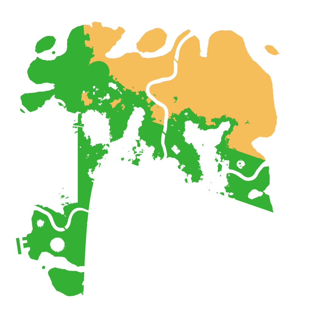 Biome Rust Map: Procedural Map, Size: 3850, Seed: 1977919544