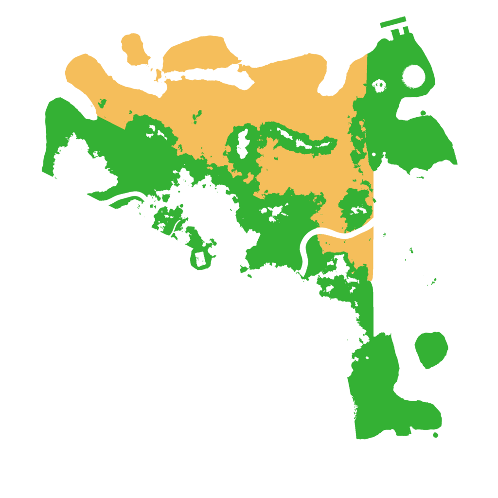 Biome Rust Map: Procedural Map, Size: 3850, Seed: 2084438557