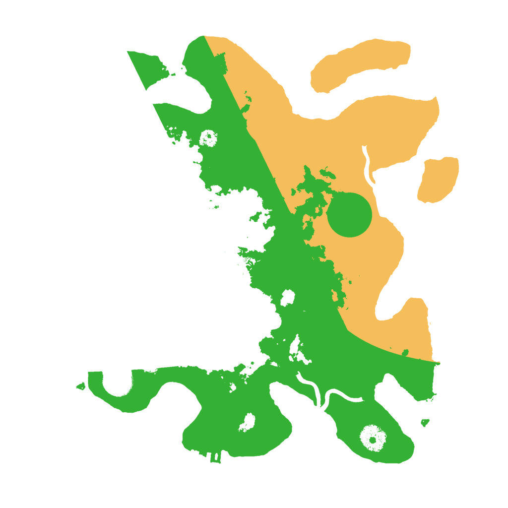 Biome Rust Map: Procedural Map, Size: 3000, Seed: 2233315
