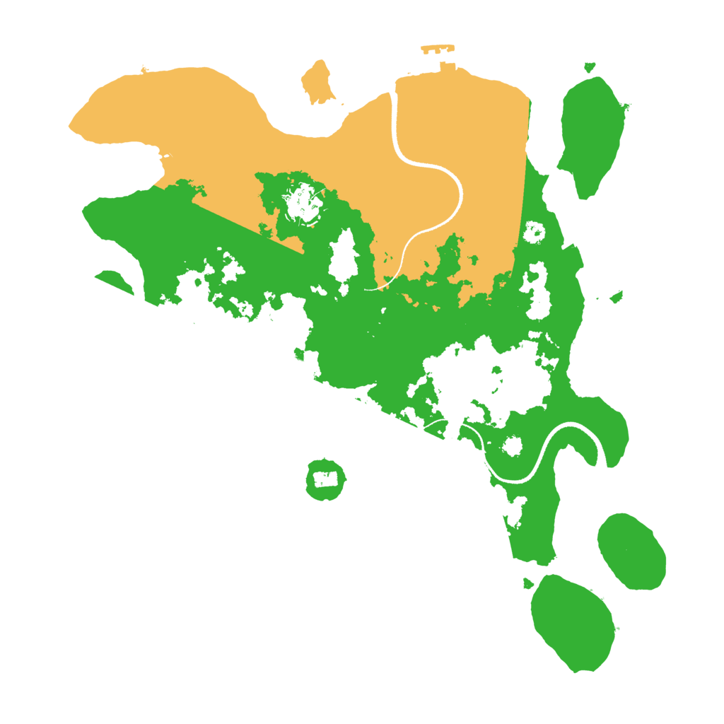 Biome Rust Map: Procedural Map, Size: 3300, Seed: 1607
