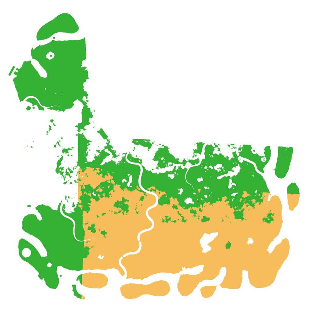 Biome Rust Map: Procedural Map, Size: 6000, Seed: 20222023