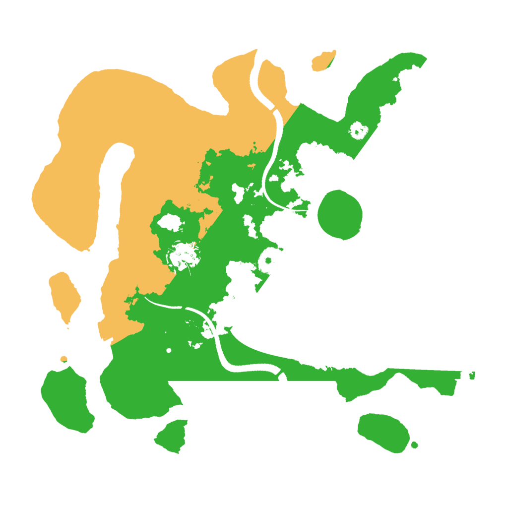 Biome Rust Map: Procedural Map, Size: 3000, Seed: 519864