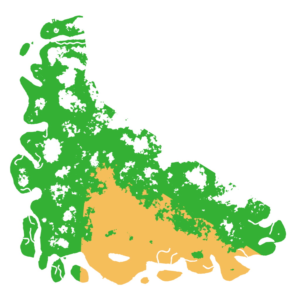 Biome Rust Map: Procedural Map, Size: 6000, Seed: 1164958943