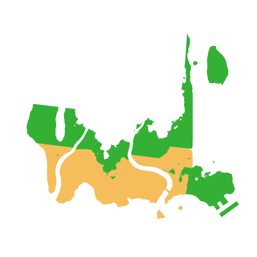 Biome Rust Map: Procedural Map, Size: 2420, Seed: 1033497712