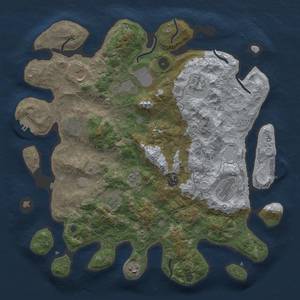 Thumbnail Rust Map: Procedural Map, Size: 4000, Seed: 378010063, 16 Monuments