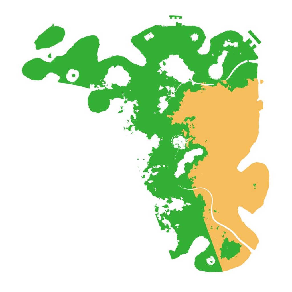 Biome Rust Map: Procedural Map, Size: 3500, Seed: 1298041428