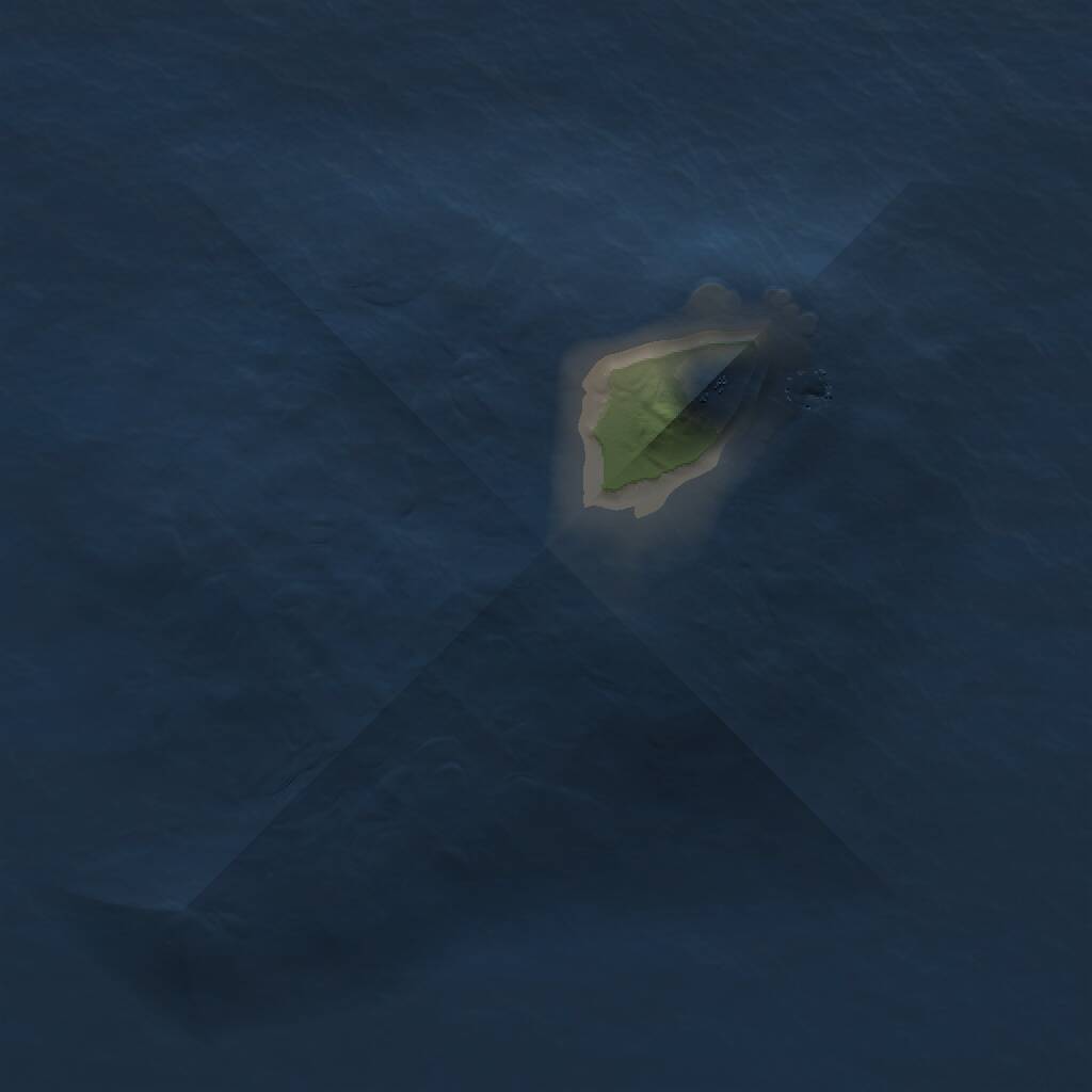 Rust Map: Procedural Map, Size: 1000, Seed: 453375459, 1 Monuments