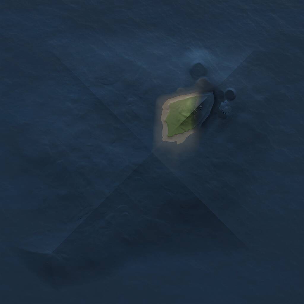 Rust Map: Procedural Map, Size: 1000, Seed: 453375459, 1 Monuments