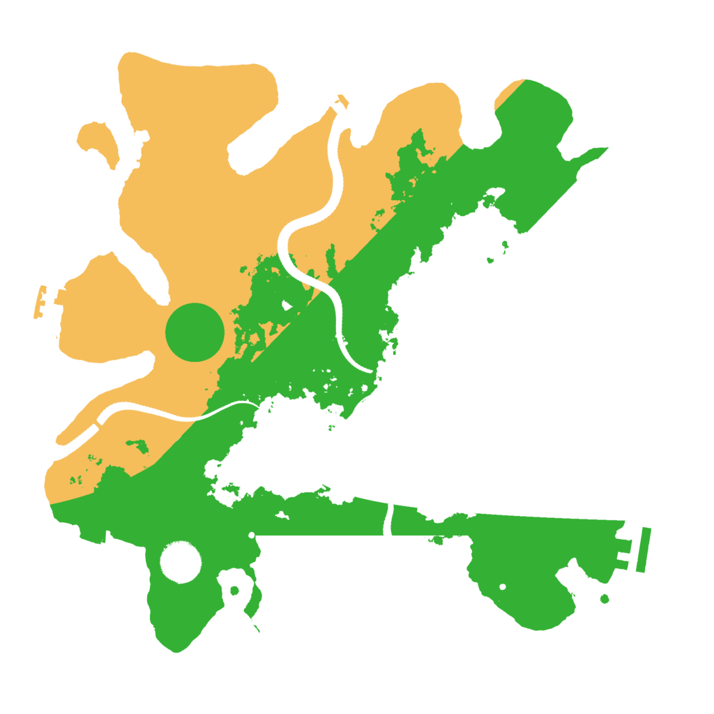 Biome Rust Map: Procedural Map, Size: 3200, Seed: 1894572