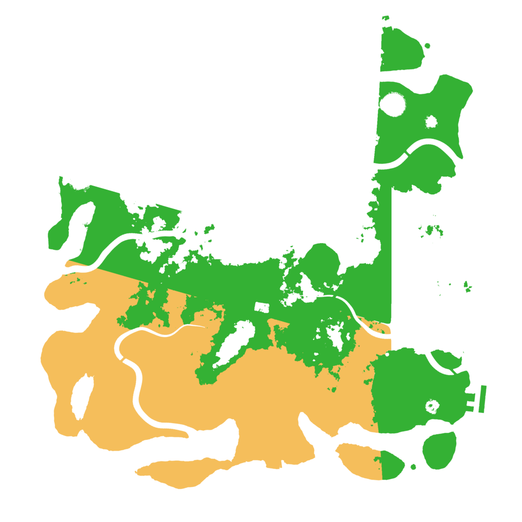 Biome Rust Map: Procedural Map, Size: 3850, Seed: 1221576558