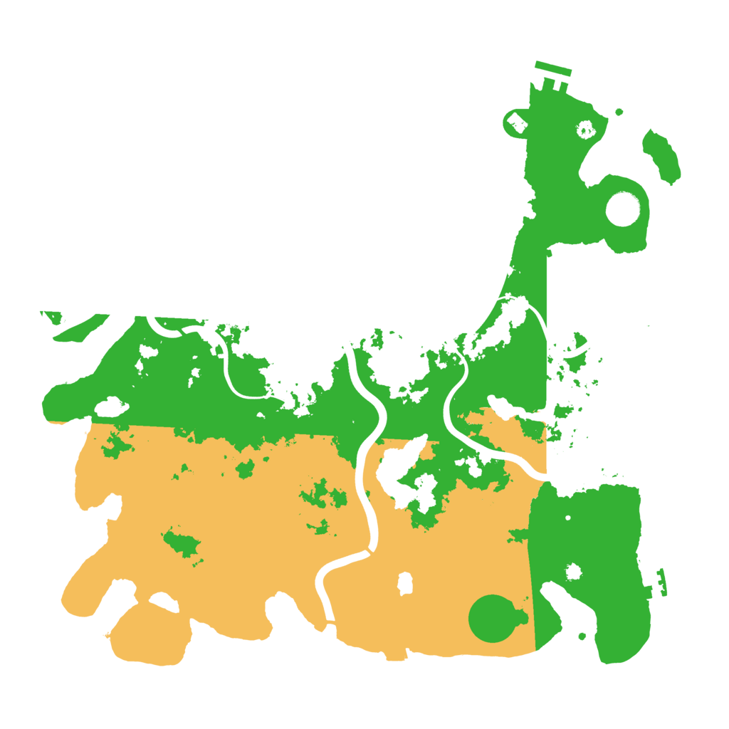 Biome Rust Map: Procedural Map, Size: 4000, Seed: 652382