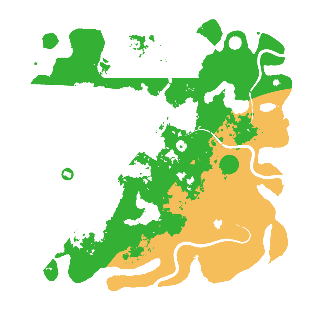 Biome Rust Map: Procedural Map, Size: 4300, Seed: 74643