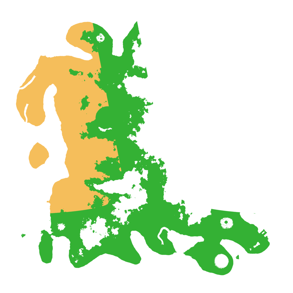 Biome Rust Map: Procedural Map, Size: 3700, Seed: 542075749