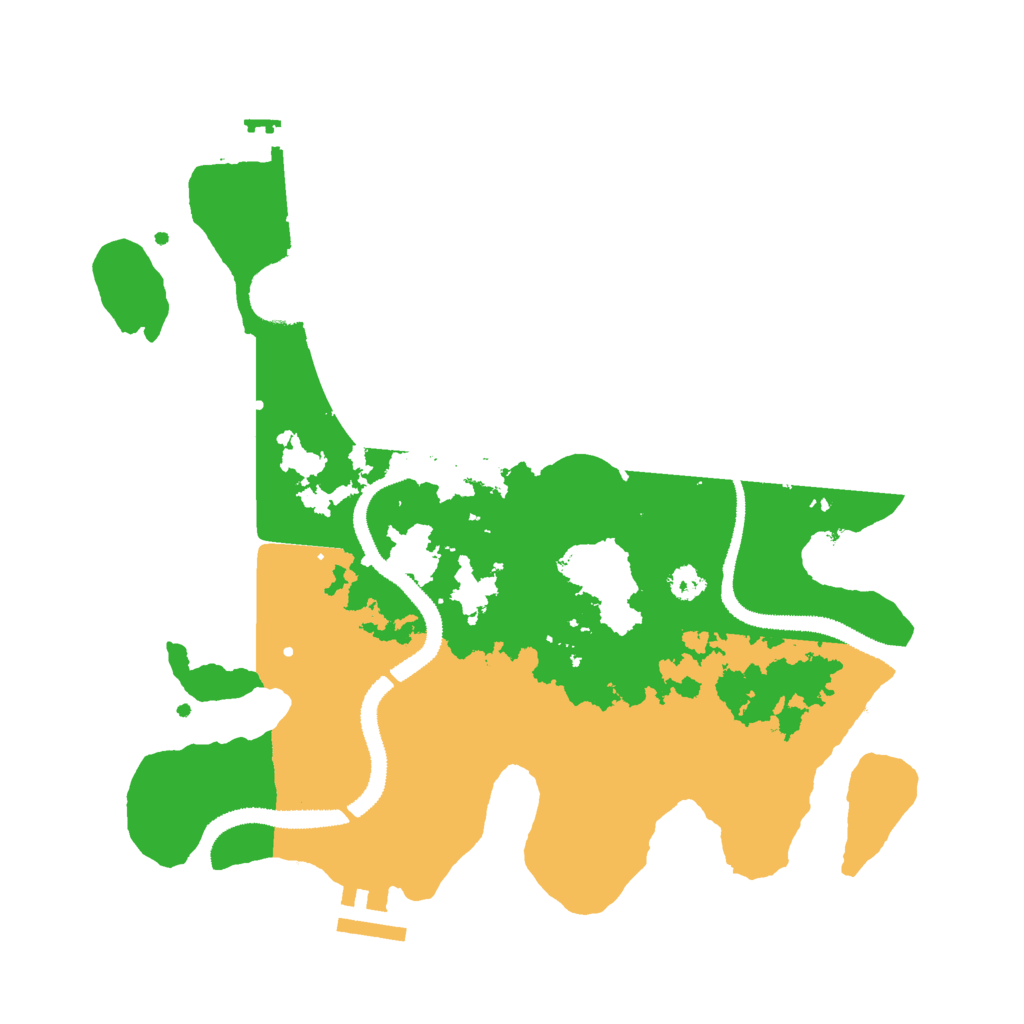 Biome Rust Map: Procedural Map, Size: 3000, Seed: 390061881