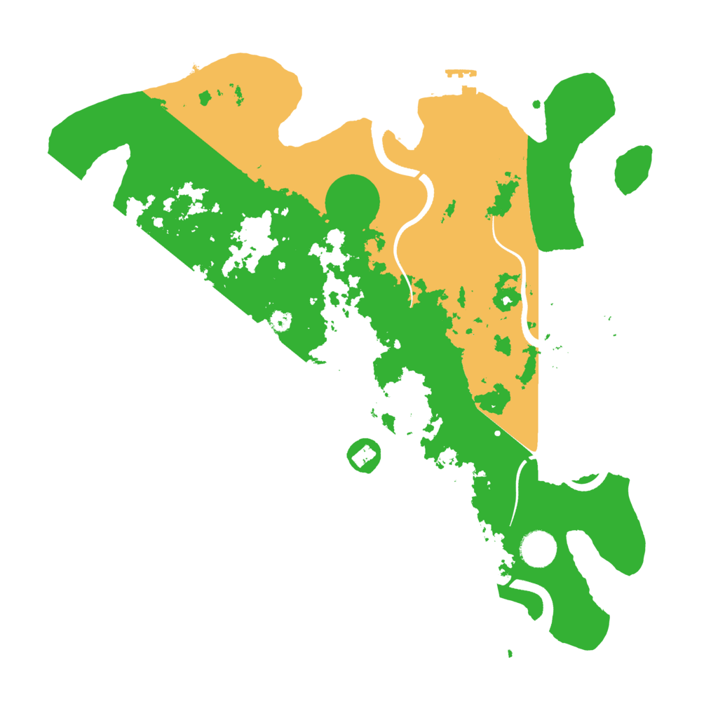 Biome Rust Map: Procedural Map, Size: 3500, Seed: 1093323223