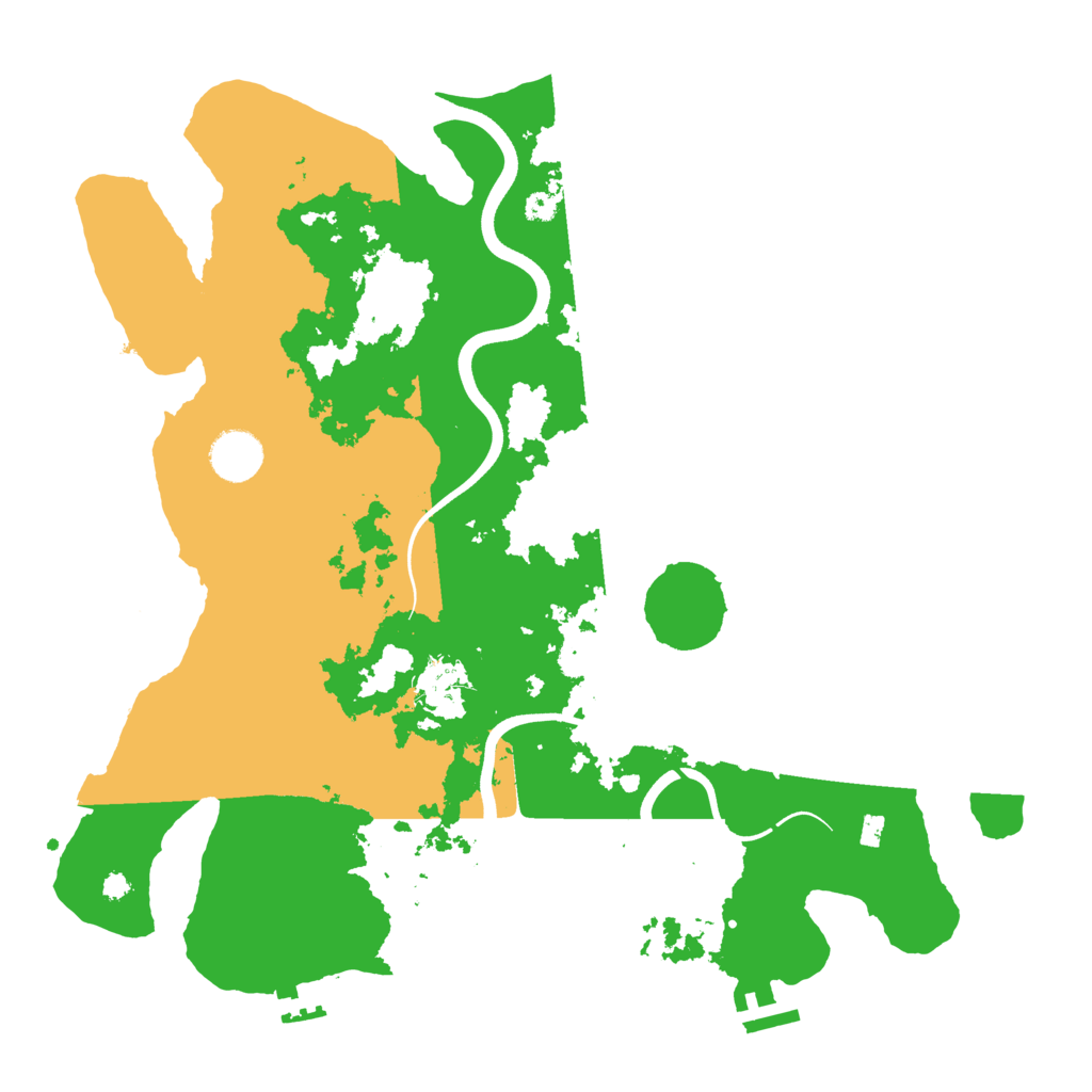 Biome Rust Map: Procedural Map, Size: 3700, Seed: 916043451