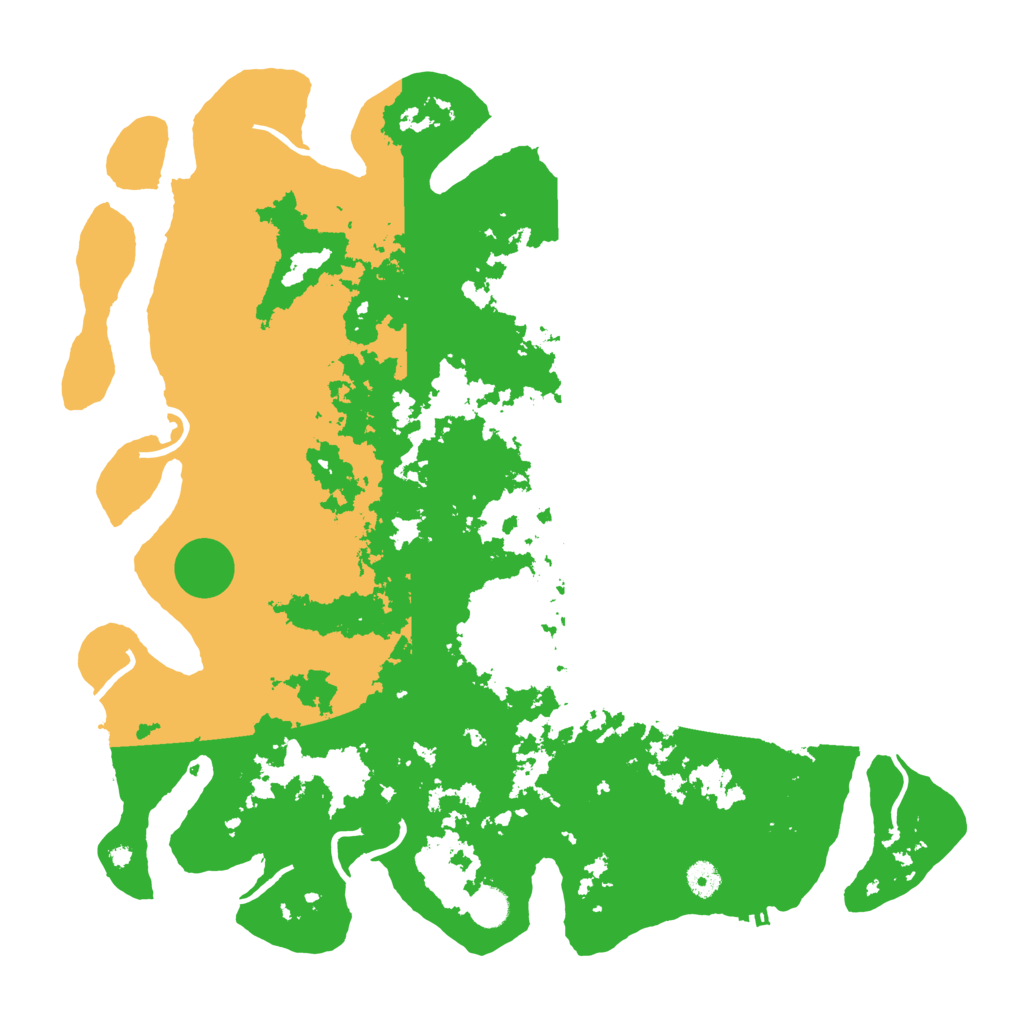 Biome Rust Map: Procedural Map, Size: 4500, Seed: 2025067261