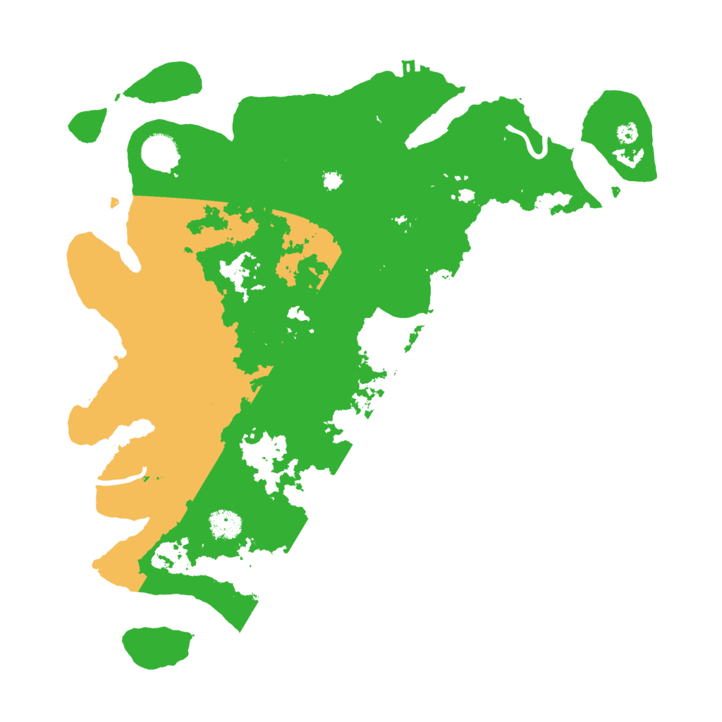 Biome Rust Map: Procedural Map, Size: 3500, Seed: 93681527