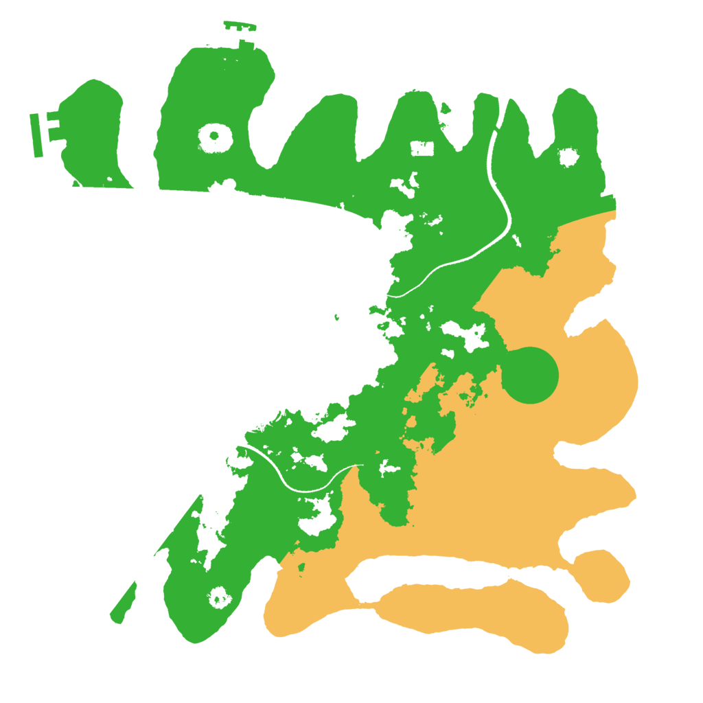 Biome Rust Map: Procedural Map, Size: 3250, Seed: 1168491123