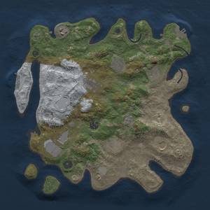 Thumbnail Rust Map: Procedural Map, Size: 3500, Seed: 1124632488, 18 Monuments