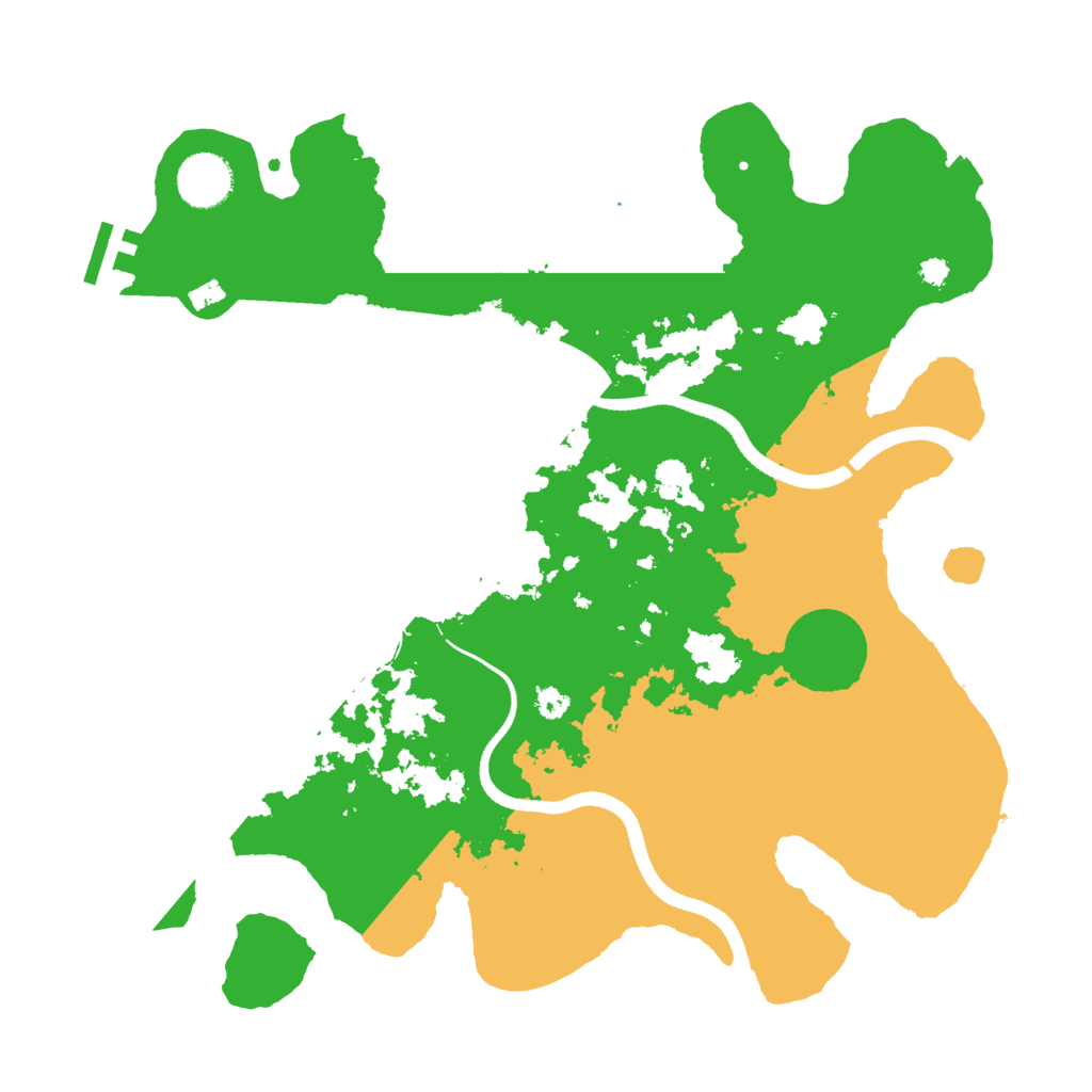 Biome Rust Map: Procedural Map, Size: 3500, Seed: 1124632488