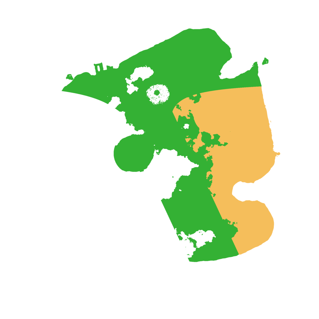Biome Rust Map: Procedural Map, Size: 2300, Seed: 121