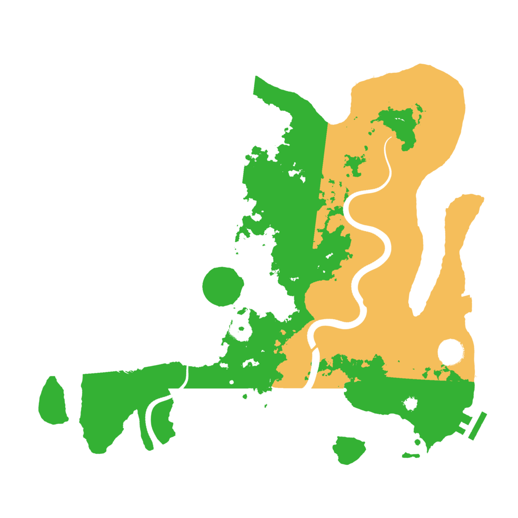 Biome Rust Map: Procedural Map, Size: 3500, Seed: 1204004801