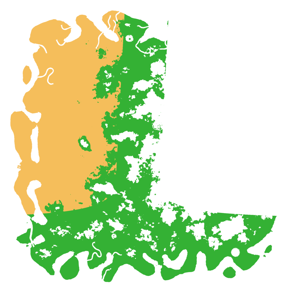 Biome Rust Map: Procedural Map, Size: 6000, Seed: 4738295