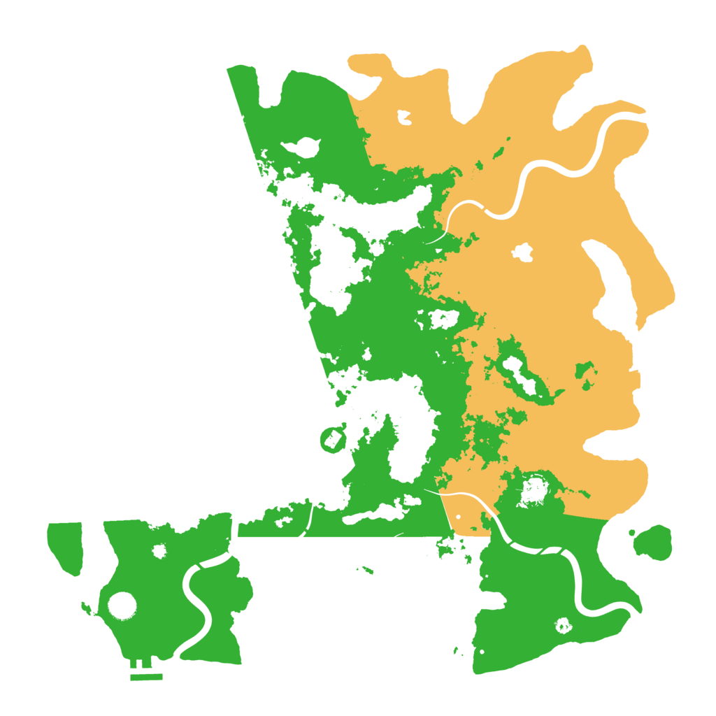 Biome Rust Map: Procedural Map, Size: 4500, Seed: 1934268154