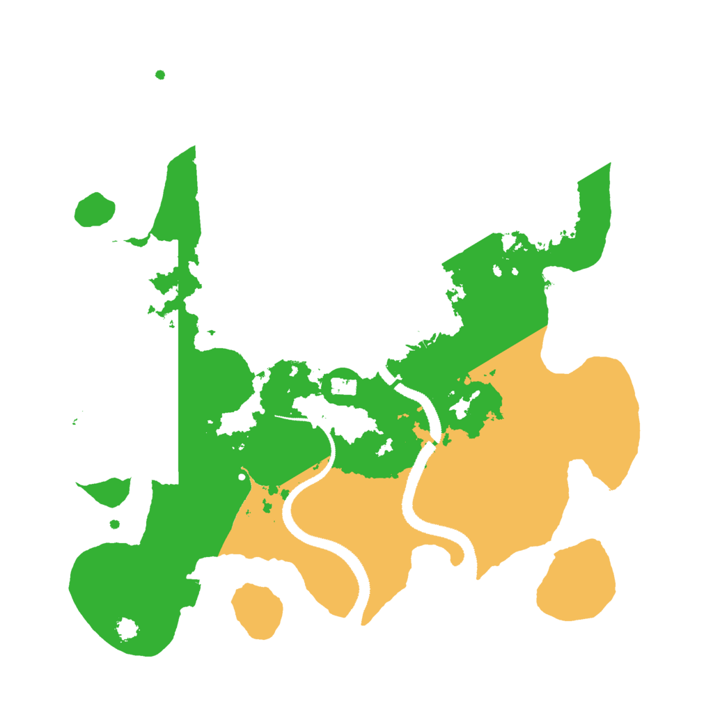 Biome Rust Map: Procedural Map, Size: 3000, Seed: 6528093