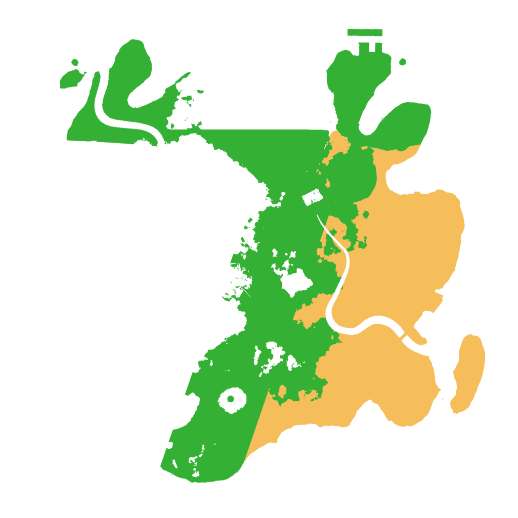 Biome Rust Map: Procedural Map, Size: 3000, Seed: 2161