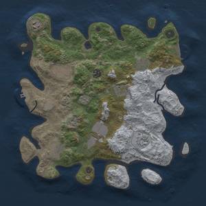 Thumbnail Rust Map: Procedural Map, Size: 3500, Seed: 1166467326, 18 Monuments